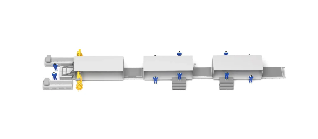Solution de ligne d'assemblage de conteneurs de batteries de stockage d'énergie