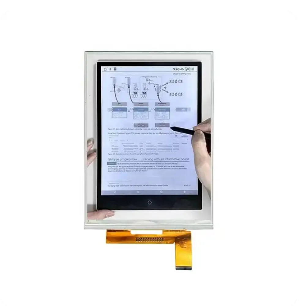 Ecrã de visualização de livros electrónicos