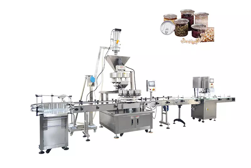 Machine automatique de remplissage et de scellage de bouteilles