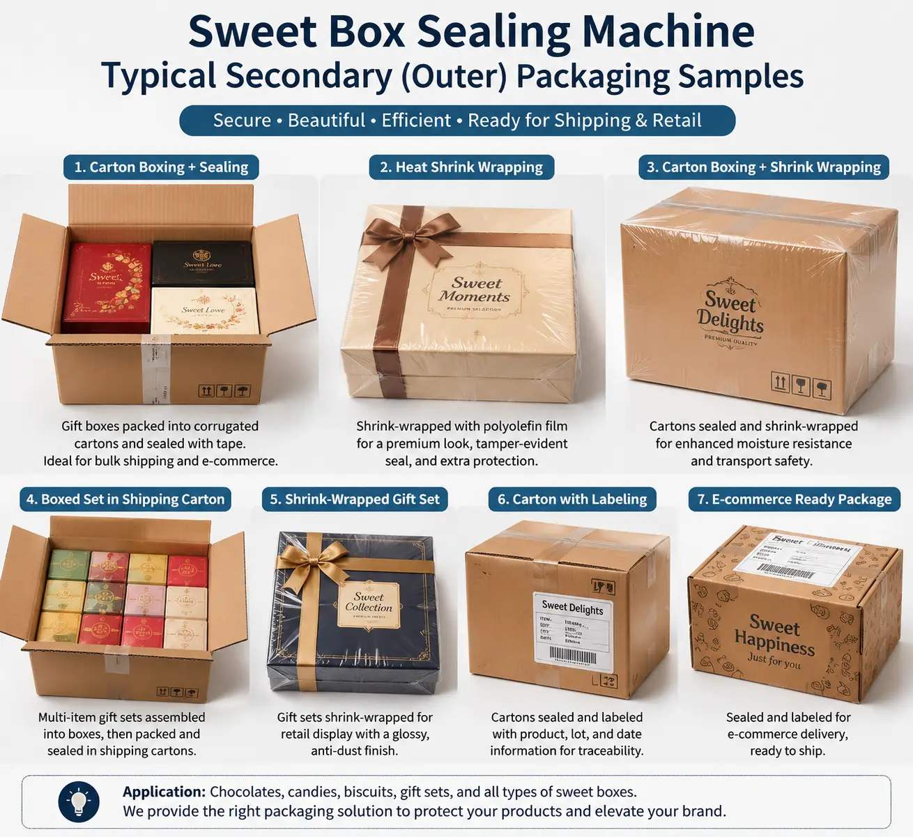 sweet box sealing machine