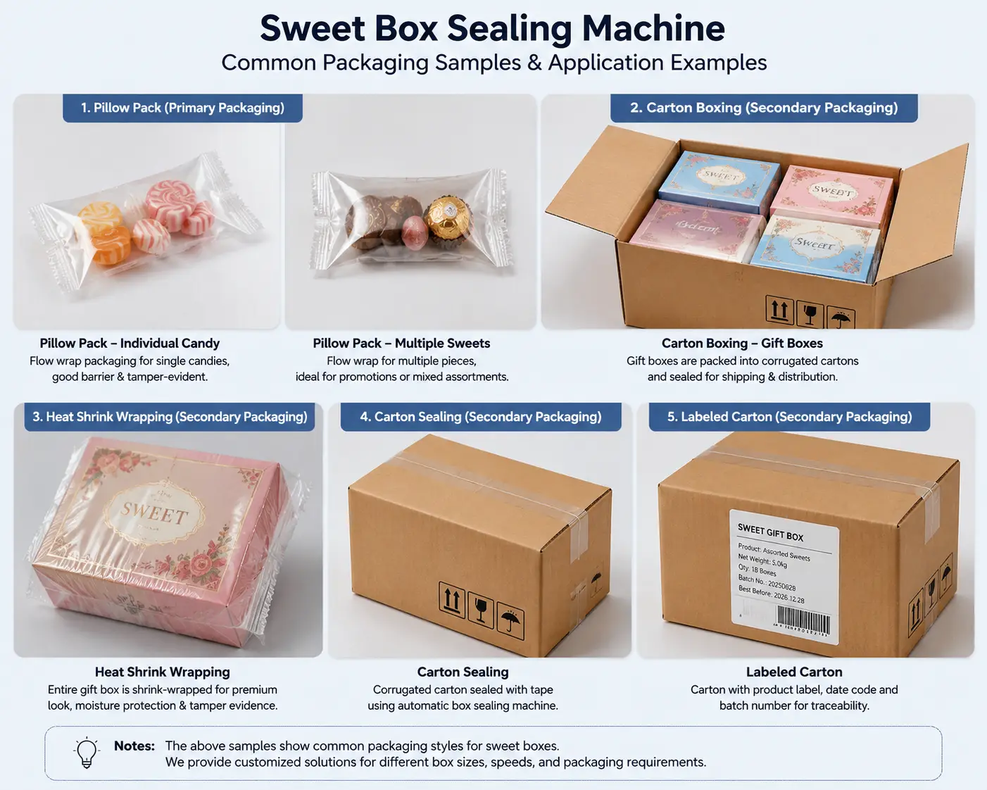 machine à sceller les boîtes de bonbons