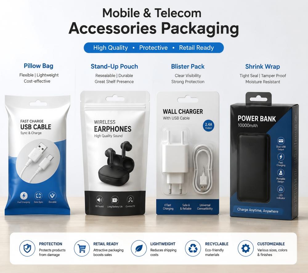 Mobile & Telecom Accessories Packaging