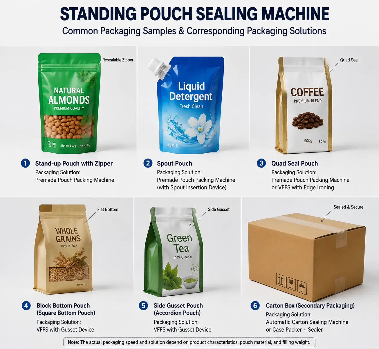 standing pouch sealing machine