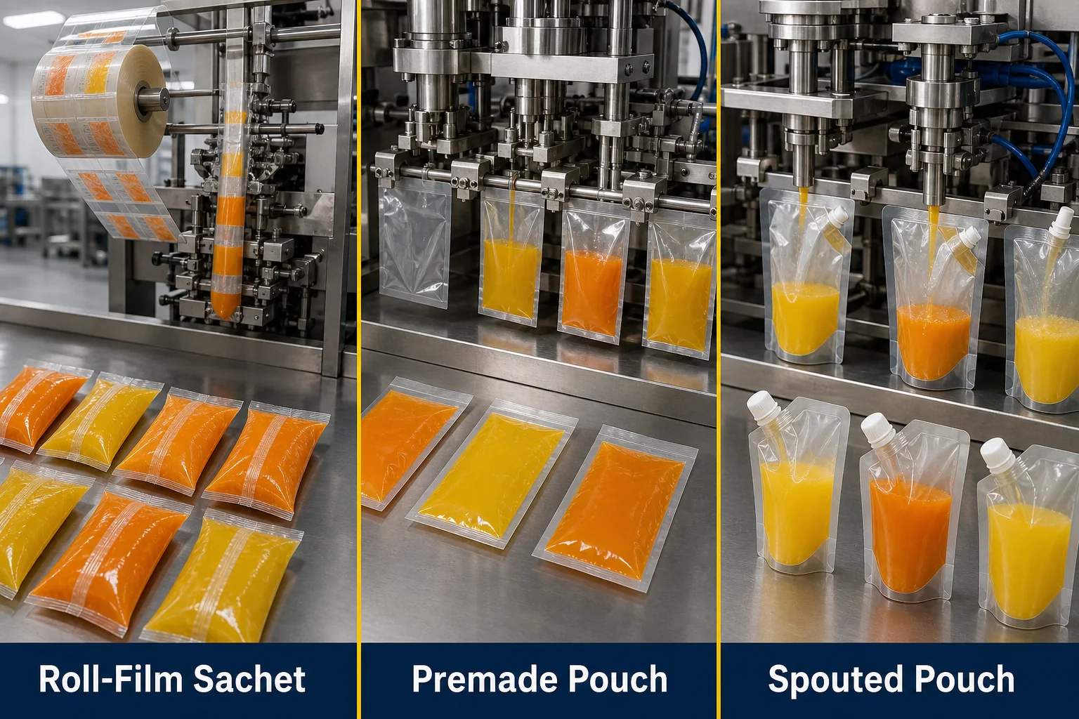 itinéraires des sachets de jus